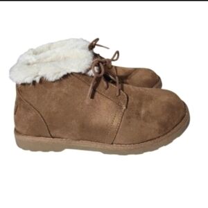 Makula Kora Fur Shearling Brown Suede Ankle Boot Winter Snow Cold Shoe Women 11
